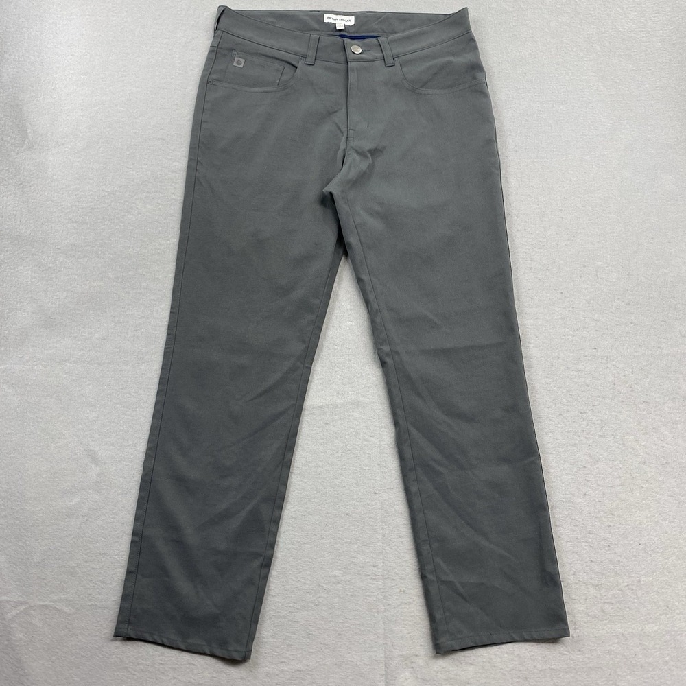 Peter Millar Pants Mens 30x27* Gray 5 Pocket EB66 Performance Golf Chino